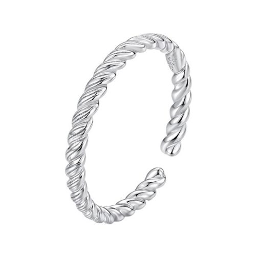 Ezüstgyűrű csavart mintával