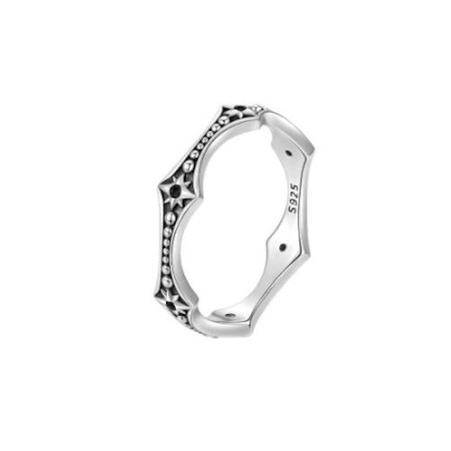 Ezüstgyűrű vintage stílusban, 6-os méret