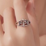 Ezüstgyűrű életfával