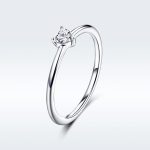 Ezüstgyűrű kristállyal, 8-as méret