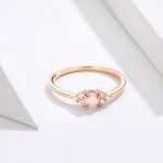 Ezüstgyűrű rózsaarany bevonattal, 6-os méret