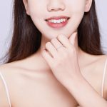 Ezüstgyűrű négyszögekkel, 8-as méret