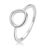 Ezüst női gyűrű, modern stílusú, 6-os méret