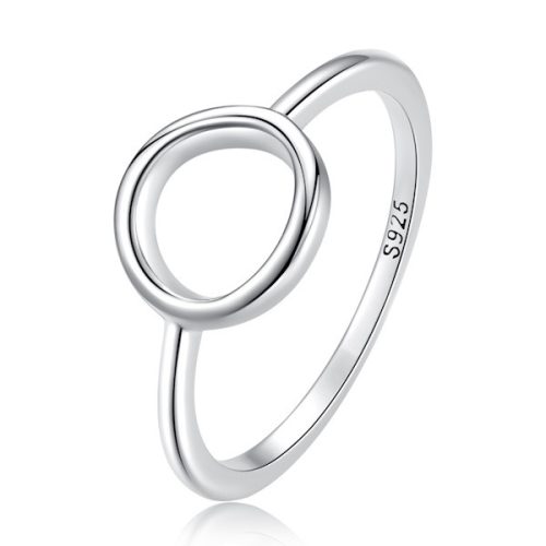 Ezüst női gyűrű, modern stílusú, 6-os méret