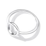 Ezüst női gyűrű, modern stílusú, 7-es méret