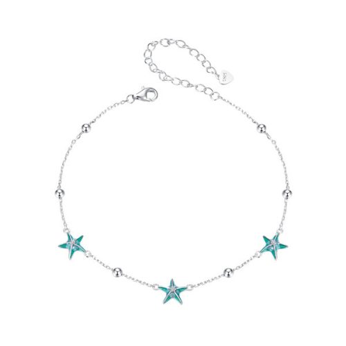 Ezüst bokalánc csillagokkal