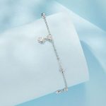 Ezüst bokalánc szívecskékkel