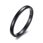 Unisex snubný prsteň, volfrám, čierny, 11