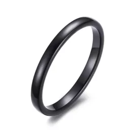 Unisex snubný prsteň, volfrám, čierny, 11