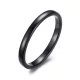 Unisex snubný prsteň, volfrám, čierny, 11
