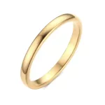 Unisex snubný prsteň, volfrám, pozlátený, 9