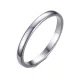 Unisex snubný prsteň, volfrám, strieborná farba, 7