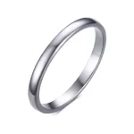 Unisex snubný prsteň, volfrám, strieborná farba, 8