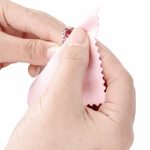 Strieborná čistiaca handrička, ružová