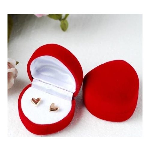 Šperkovnica v tvare srdca červená