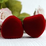 Šperkovnica v tvare srdca červená